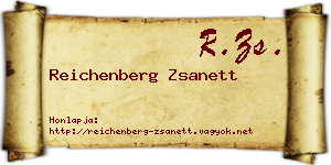 Reichenberg Zsanett névjegykártya